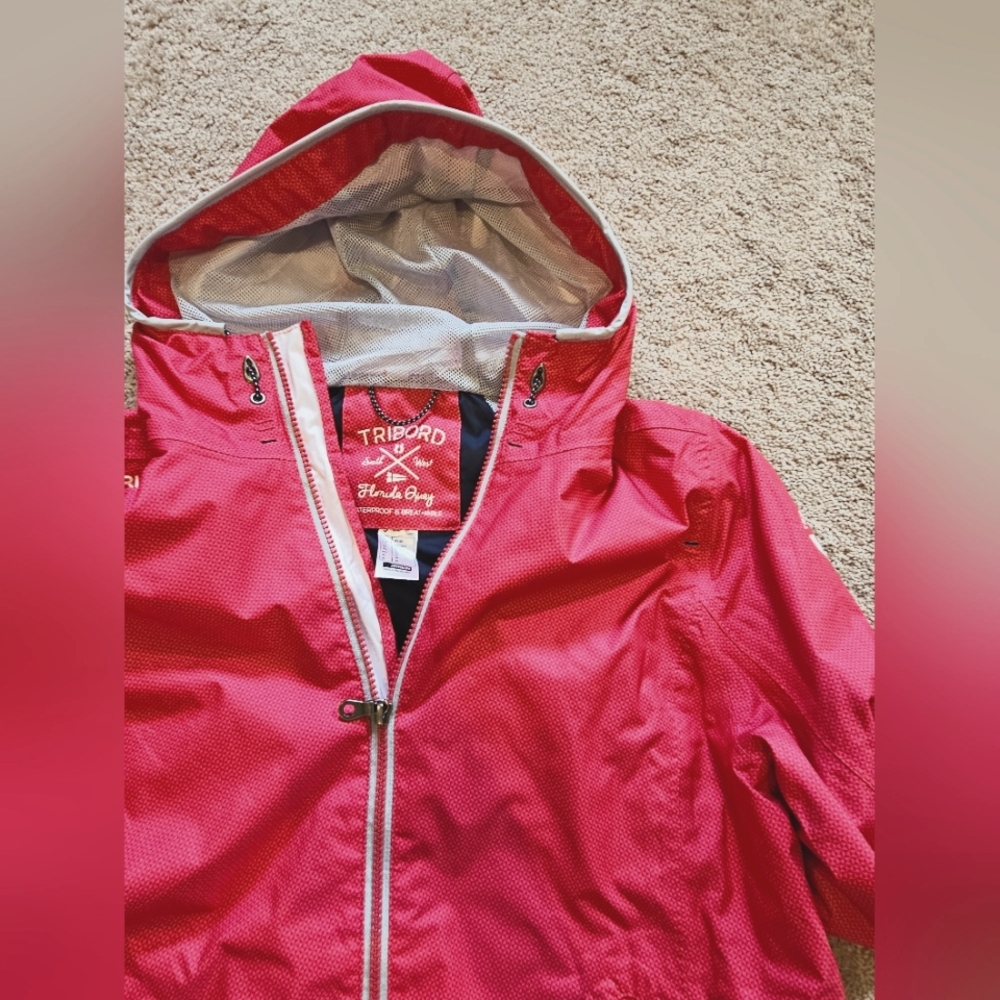 Tribord DECATHLON Adventure Jacket Sailing Raspberry Hooded Women’s Size M